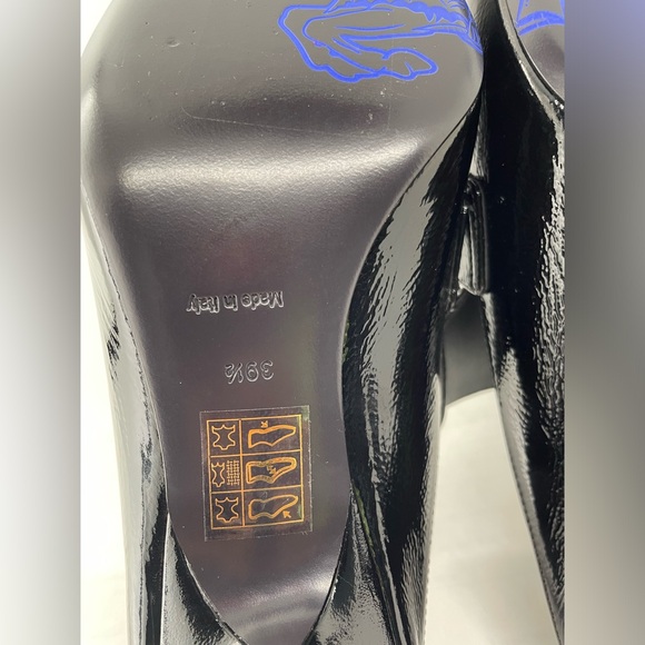 BURBERRY Sovereign Square Toe Mules Size 39.5 - Picture 8 of 9